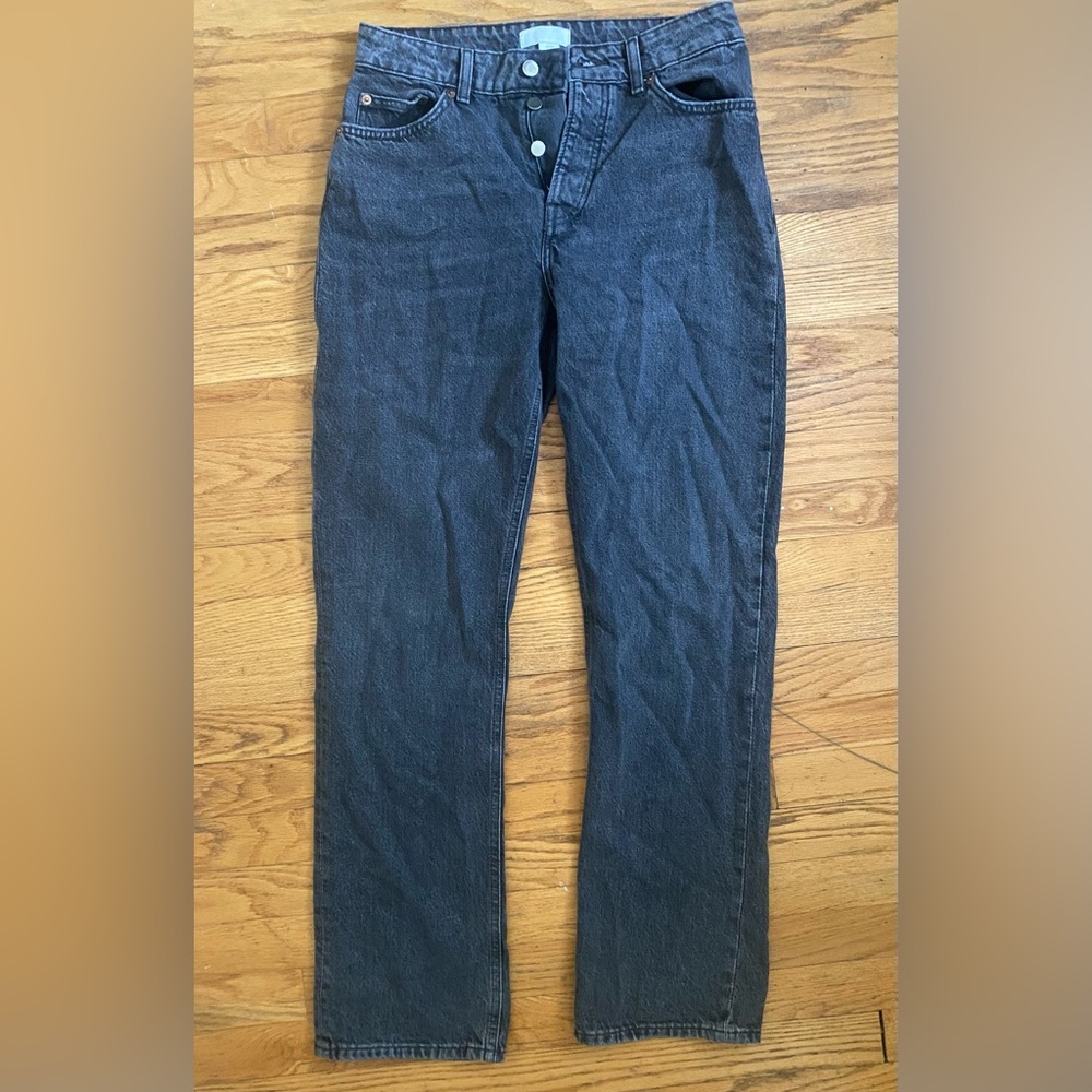 H&M Black Button Up Jeans